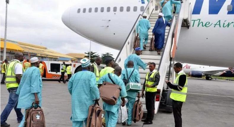 Nigerian pilgrims going to Saudi Arabia 