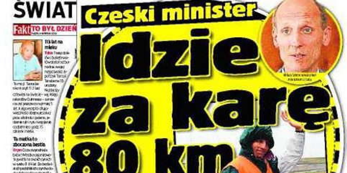 Idzie za karę 82 km!