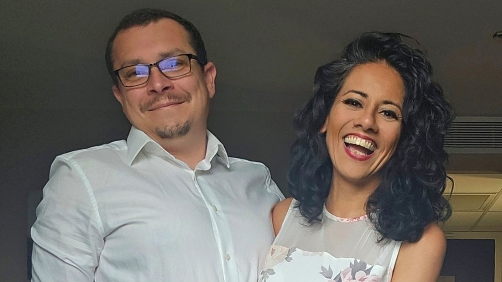 Edd s manželkou Mandy.