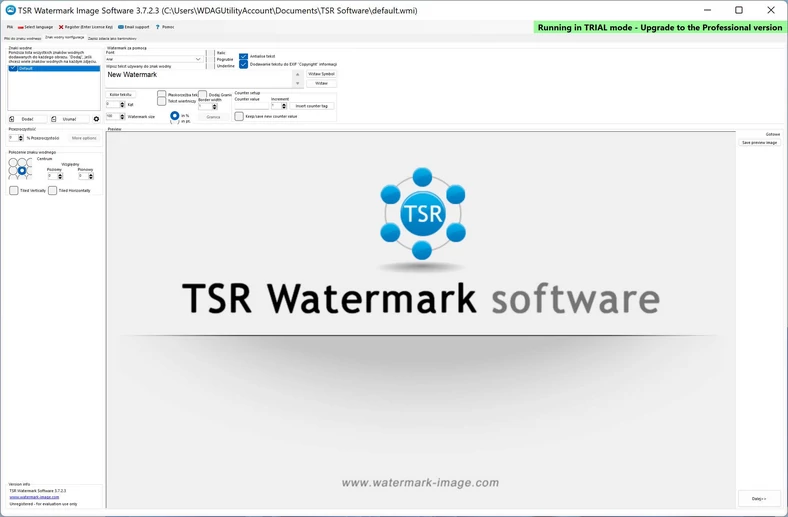 TSR Watermark Image