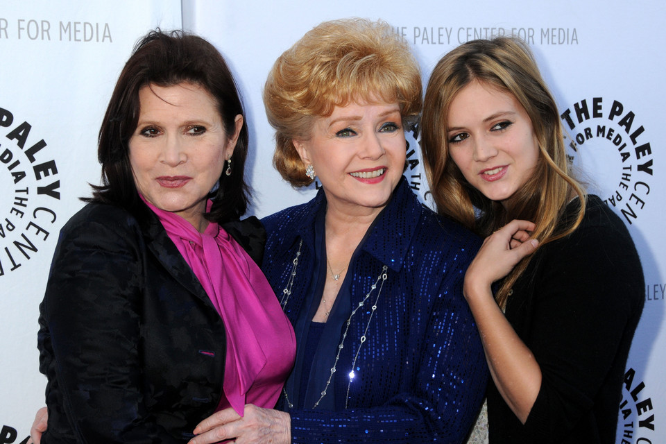 Zagraniczne gwiazdy i ich córki: Carrie Fisher z mamą Debbie Reynolds i córką Billie Lourd