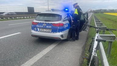 Pijany jechał autostradą na komunijnym prezencie