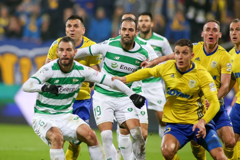 Pilka nozna. Ekstraklasa. Arka Gdynia - Lechia Gdansk. 03.11.2017