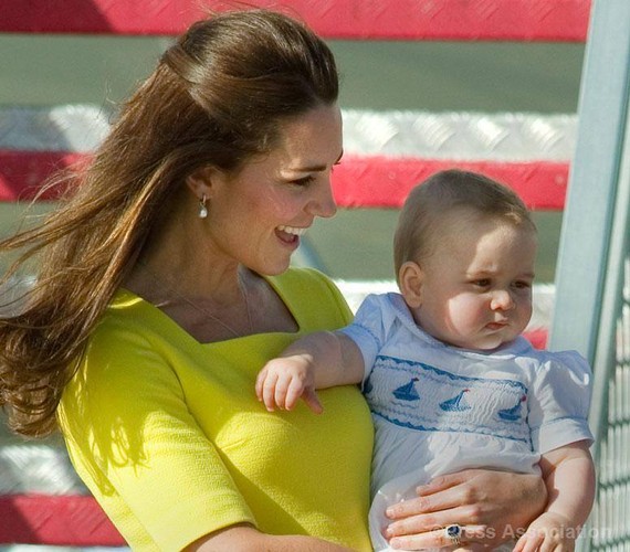 Książę George podczas wizyty w Australii