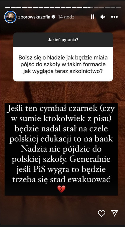Zofia Zborowska zaatakowała PiS