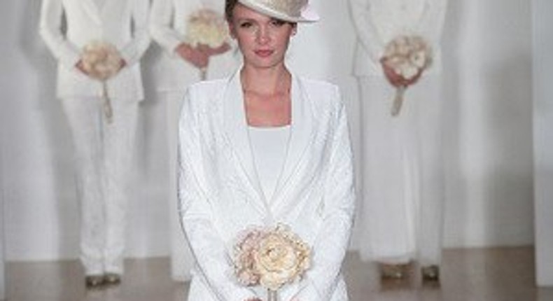 Pant Suit by Alfred Angelo