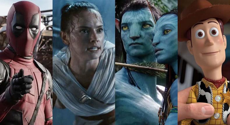 Sequels for Deadpool 2, Star Wars: The Rise of Skywalker, Avatar 2, and Toy Story 4 are all on the way.20th Century Studios, Lucasfilm, 20th Century Studios, Pixar