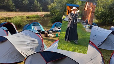 Najweselszy polski biskup trąbił w kapeluszu o 6 rano. "Budzimy, budzimy się" [WIDEO]