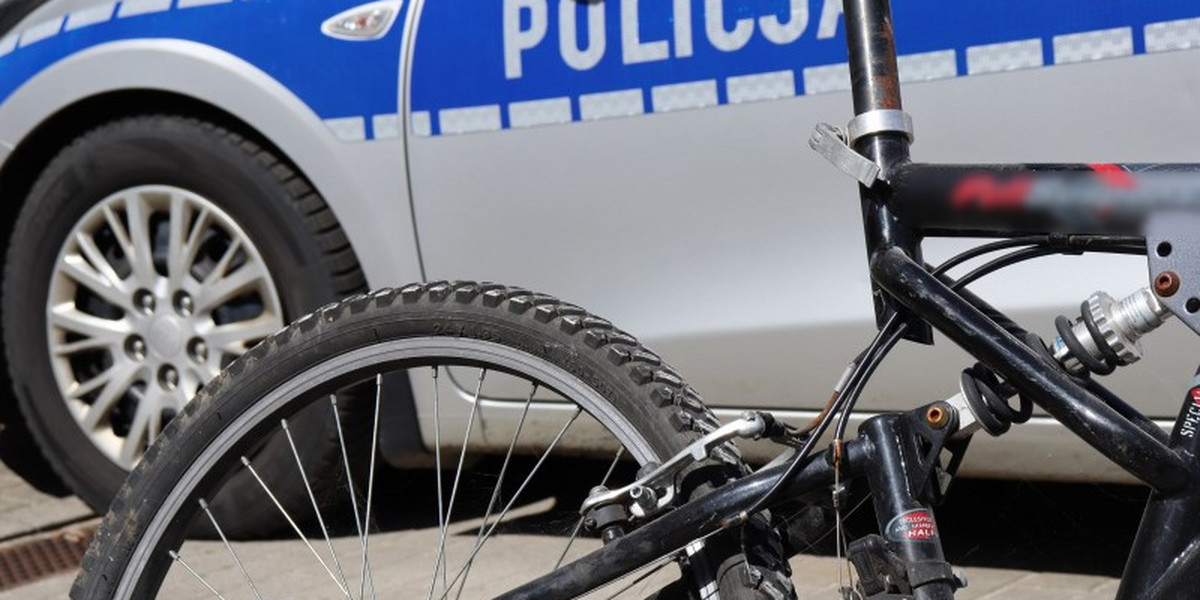 Zatrzymany rowerzysta pod wpływem alkoholu i narkotyków podejrzany o kradzież