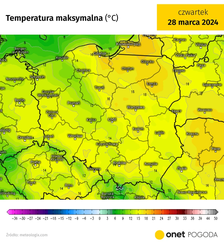 Najcieplej będzie dość nietypowo na wschodzie i północnym wschodzie