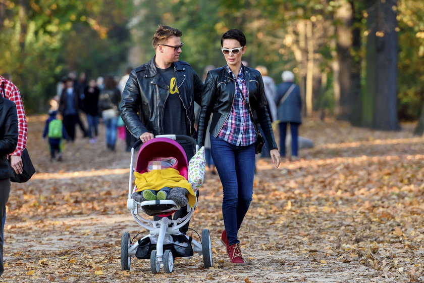 Dorota Gardias i Piotr Bukowiecki z córką