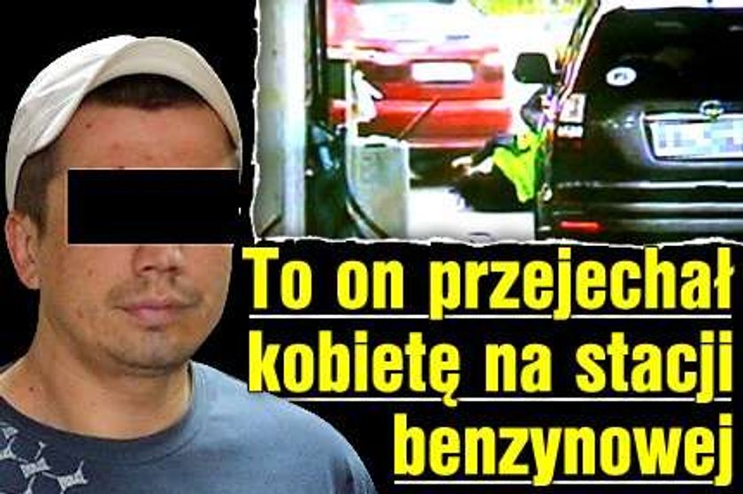 To on przejechał kobietę na stacji benzynowej!