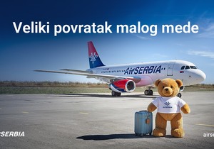 Veliki povratak malog mede na letove Er Srbije