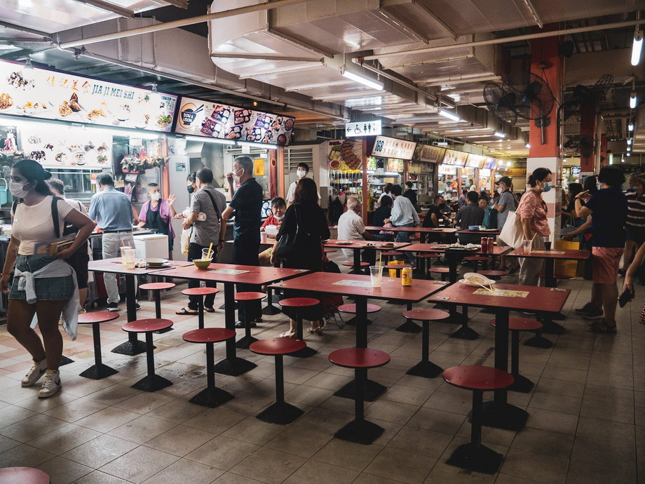 Chinatown Complex Market & Food Center w południowym Singapurze
