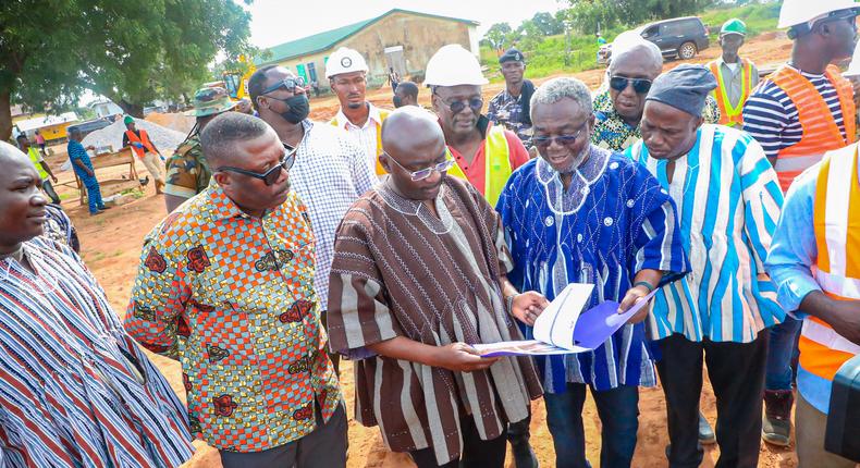 Dr. Bawumia inspecting one of the Agenda 111 Projects