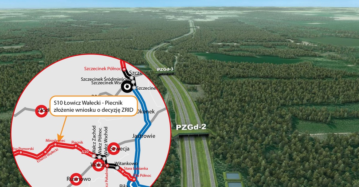 The construction of an crucial  way   in Western Pomerania is gaining momentum. There is simply a proposal for the next section of the S10 [MAP]