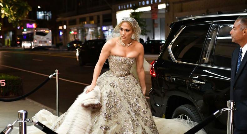 J.Lo Was Just Spotted In A Wedding Dress