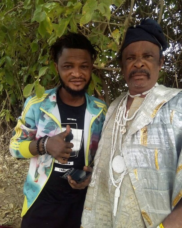 Dagunro and son, Jamiu are popular faces in Nollywood movies. [Instagram/Dagunro olabankewin] 