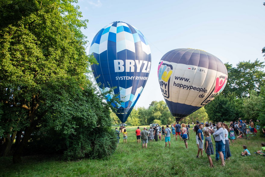 Lot balonem nad Łodzią