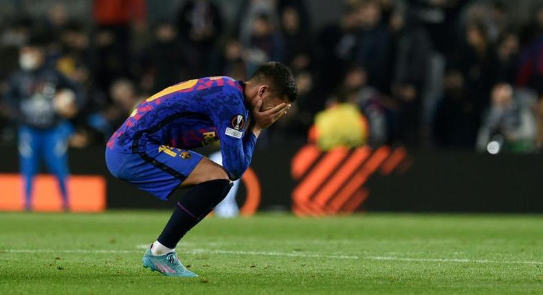 Ferran Torres scored but finished the night a frustrated man as Barcelona drew at home with Napoli Creator: Josep LAGO