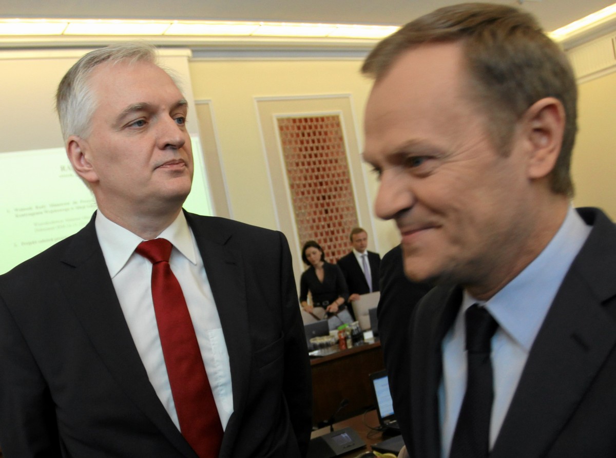 Donald Tusk i Jarosław Gowin