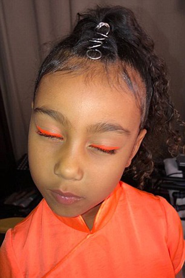 Kim Kardashian North West smink