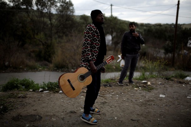 The Wider Image: The Greek island holding back a human tide