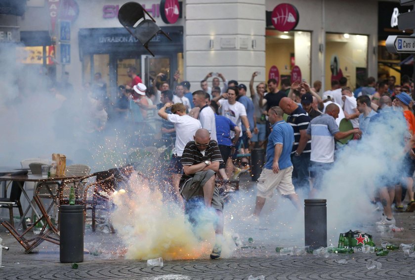 Chuligańskie burdy w Marsylii