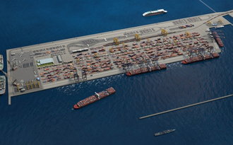 Port Zewnętrzny w Porcie Gdynia na wizualizacjach