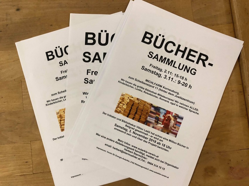 Prospekti o predavanju i donatorskoj akciji "Adligata"