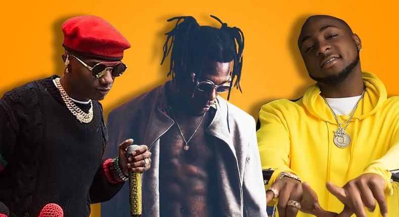 Wizkid, Burna Boy and Davido (Ghgossip)