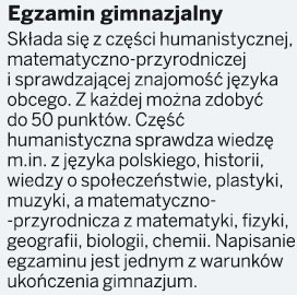 Egzamin gimnazjalny