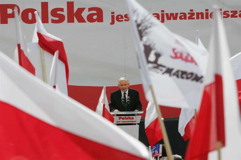 Wiec wyborczy Jarosława Kaczyńskiego