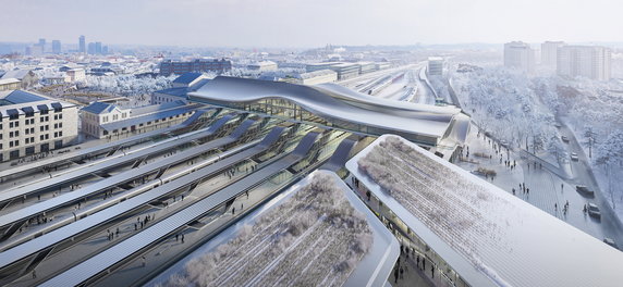 Dworzec w Wilnie projektu Zaha Hadid Architects zwyciężył w konkursie