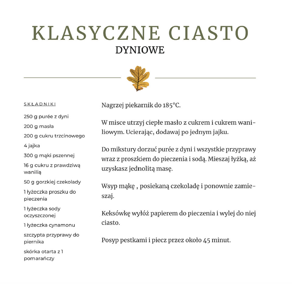 Klasyczne ciasto dyniowe