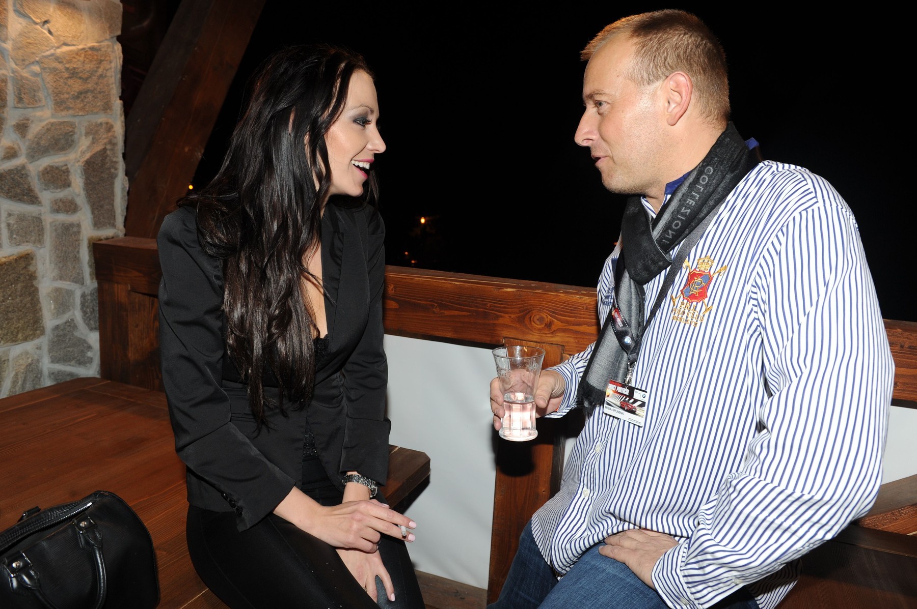 Agáta Hanychová s Borisom Kollárom v roku 2011.