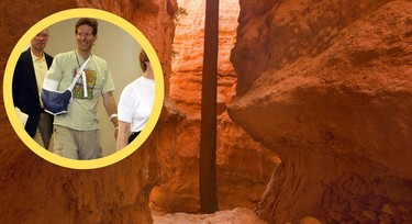 How man survived being trapped under a rock for 127 hours — he cut off his hand