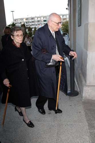 Władysław Bartoszewski na premierze filmu 