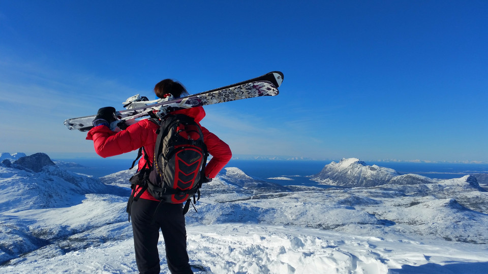 Ski tury na Heggmotinden, marzec Gosia Dvrakova