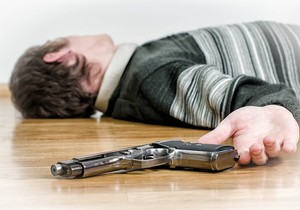 Samoubistvo pokrivalica pištolj