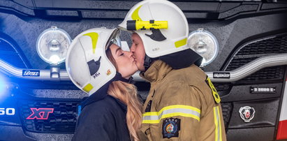 Połączył ich ogień miłości! Są parą w życiu, razem gaszą też pożary!