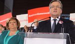 Komorowski miał ściągę. Znów czytał z kartki