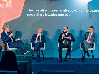 Jak prowadzić biznes w niepewnych czasach, zastanawiają się (od lewej): Paweł Zielewski, redaktor naczelny „Forbes” Polska, Robert Zatorski, dyrektor regionalny ds. korporacyjnych Region Szczecin, ING Bank Śląski, Robert Kremser, business development director, Dun & Bradstreet Poland, oraz Radosław Hec, dyrektor zarządzający TM Toy.