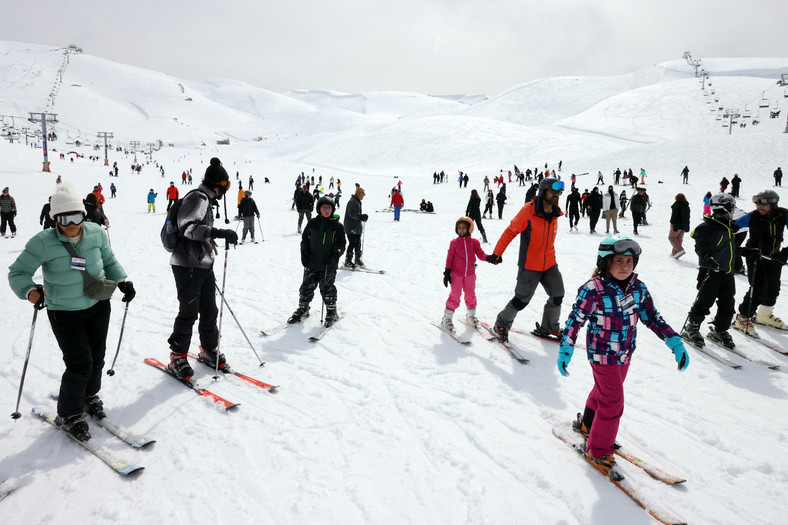 Ośrodek narciarski Mzaar koło miasta Kfardebian, Liban