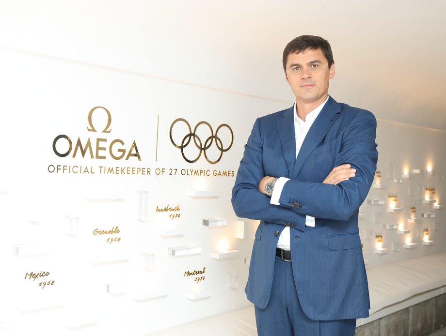 Gość honorowy wieczoru Legendy Pływania  - Aleksander Popow: ambasador Omega i były olimpijczyk, zdobywca 9 medali