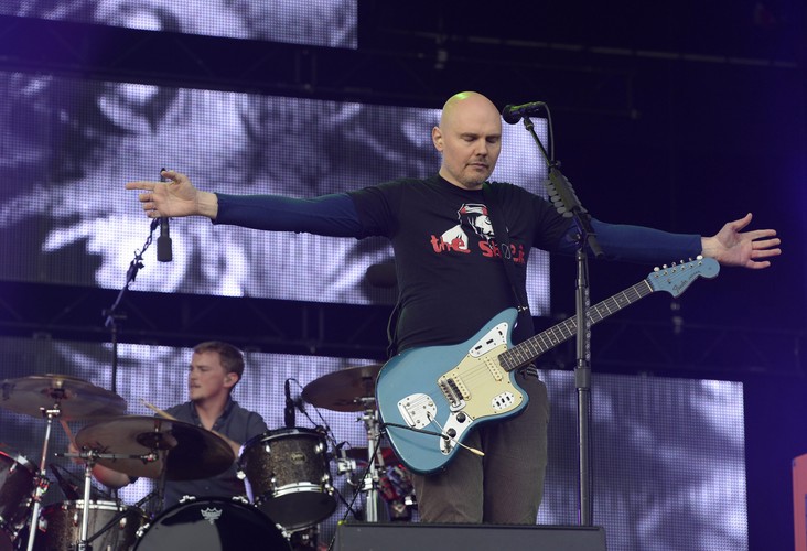 Billy Corgan na festiwalu w Glastonbury