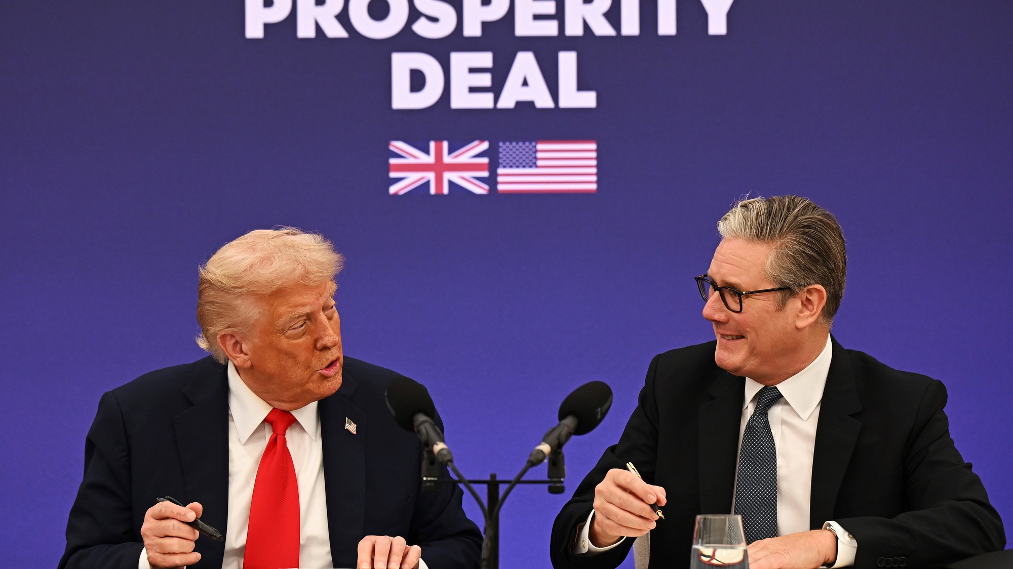 Prezident Donald Trump a britský premiér Keir Starmer.
