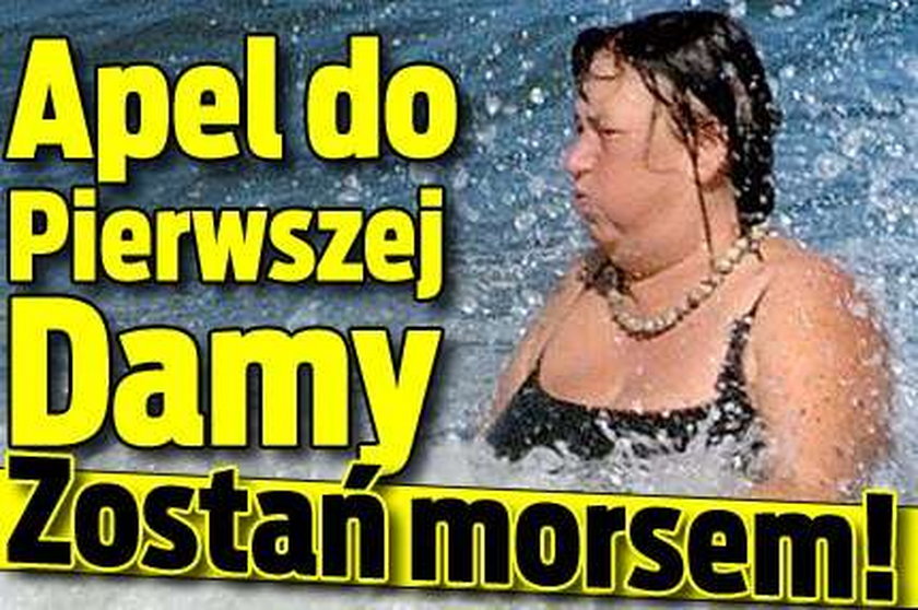 Apel do Pierwszej Damy. Zostań morsem!