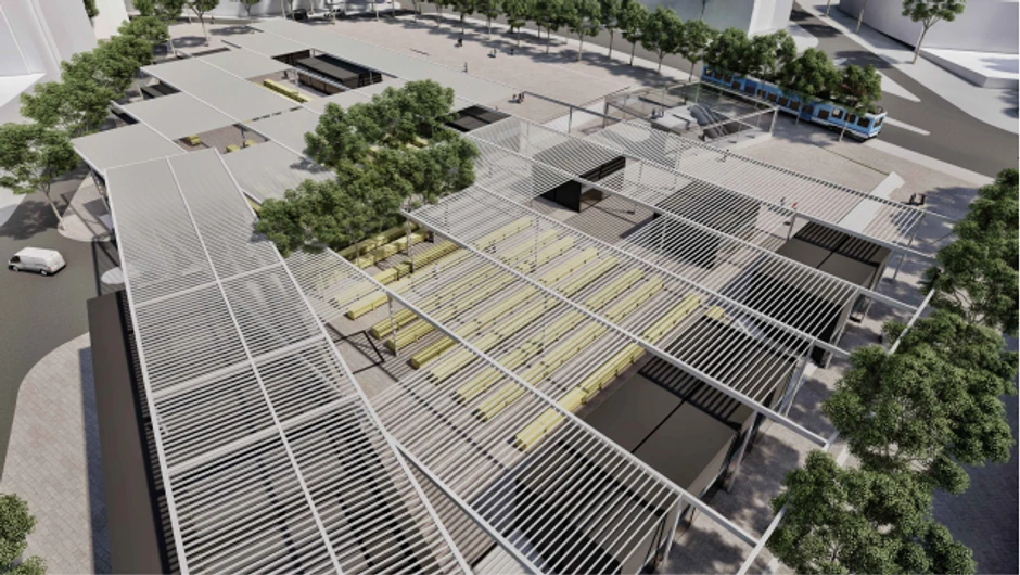 Metro stanica Skadarlija i predlog rekonstrukcije pijace Bajloni