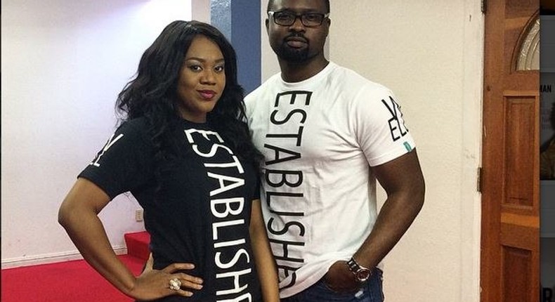 Stella Damasus and boyfriend Daniel Ademinokan